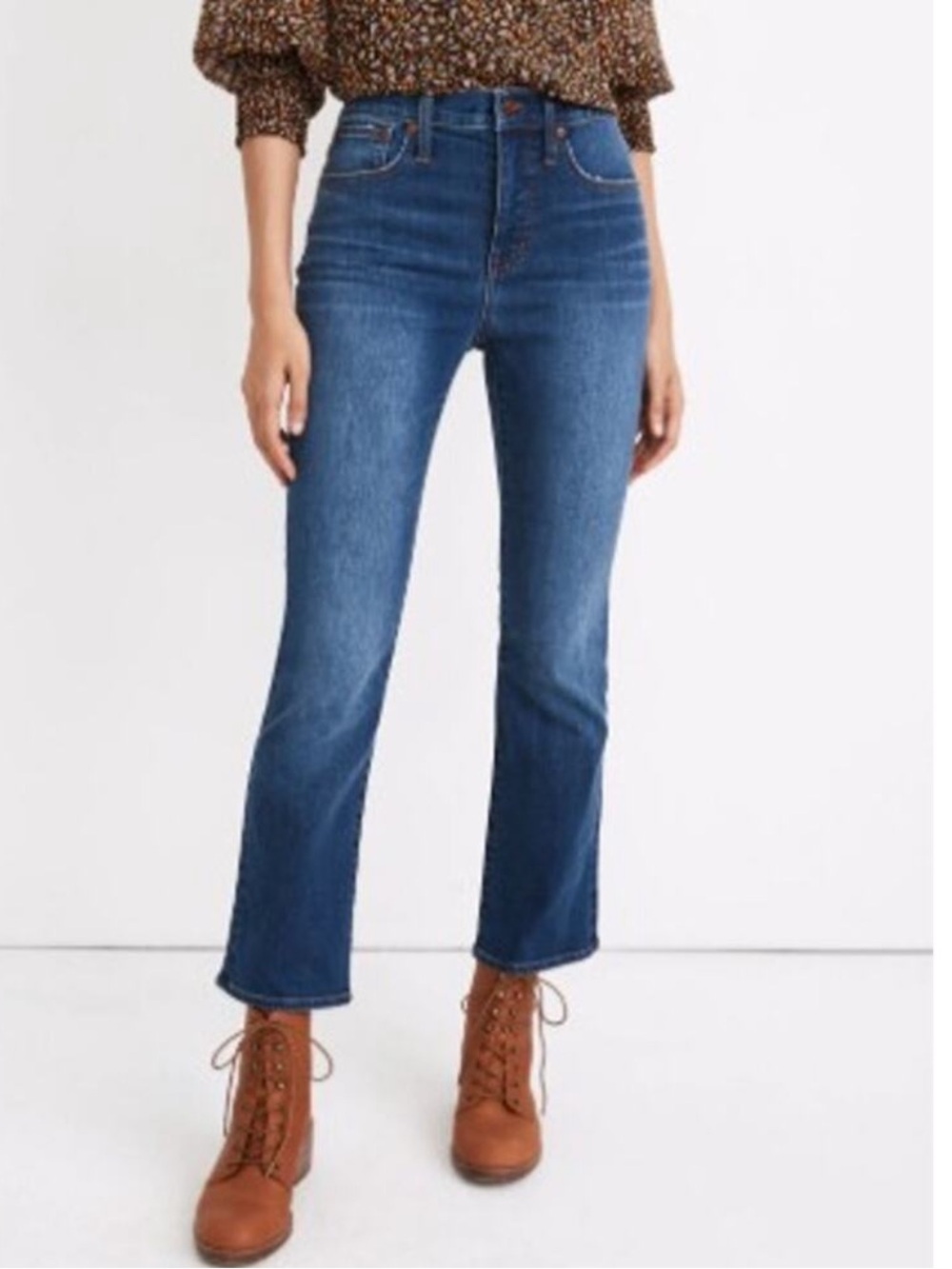 Madewell Cali Demi-Boot (Medium Indigo Wash)